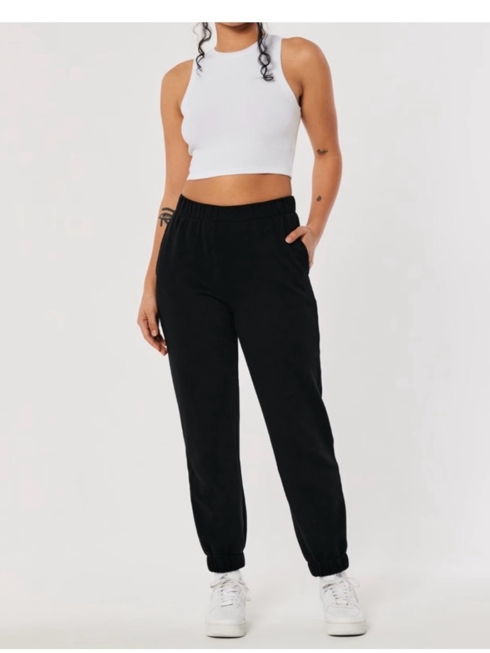 Hollister Black Ultra High-Rise Jogger Pants - size XS good condition